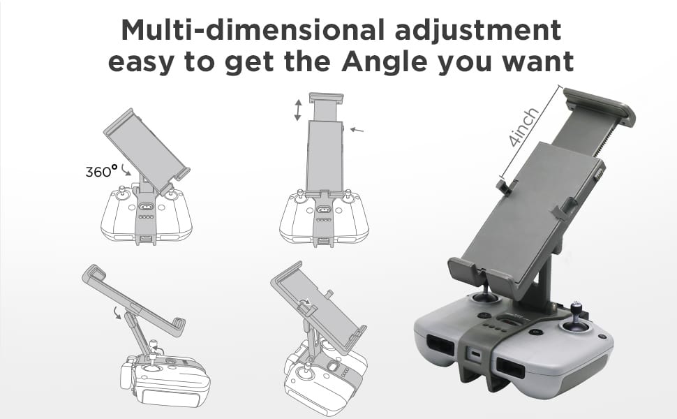 CYNOVA Pad Holder Compatible with DJI Mini 2/ Mavic Air 2/ Mavic Air 2S Tablet Mount Holder